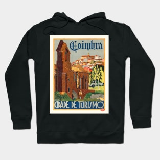 Coimbra Portugal Vintage Poster 1935 Hoodie